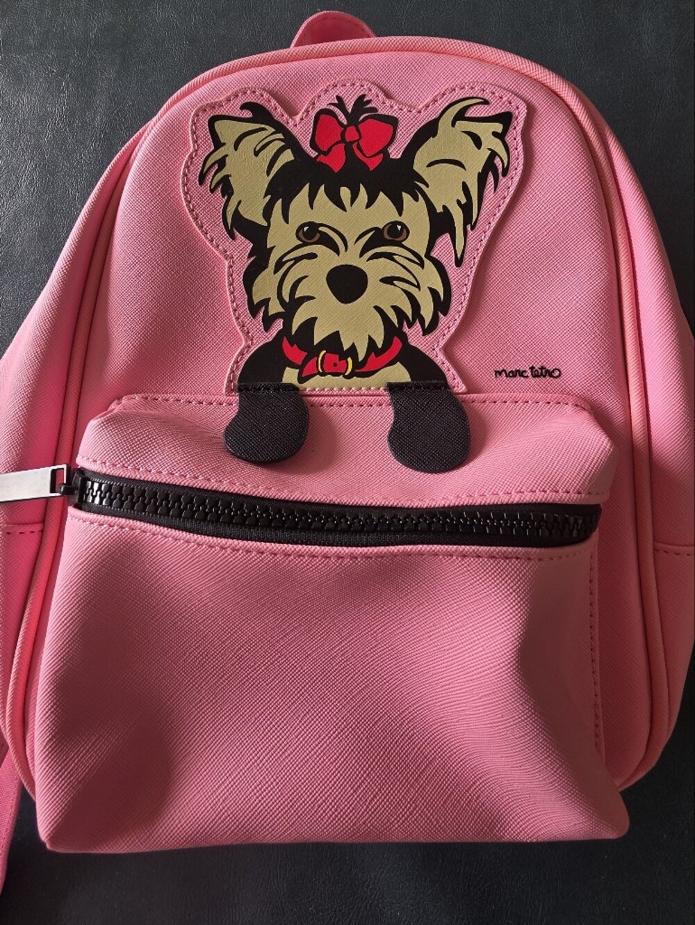 Etro Pink Backpack with Cute Dog Patch
